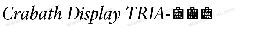 Crabath Display TRIA字体转换